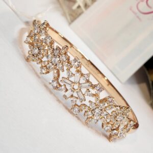 Imperial Shine18k Brass Diamond Look Bracelet