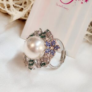 Flower Crown Pearl Ring