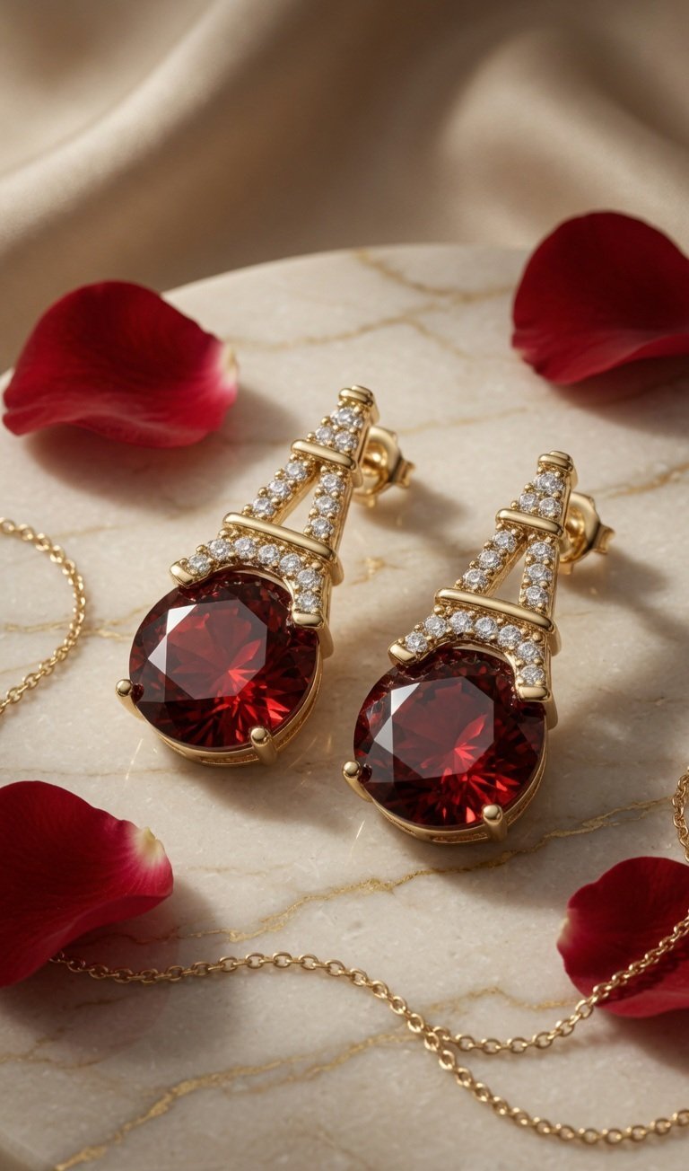 Scarlet Eiffel Architectural Studs-Gold Finish - Image 2