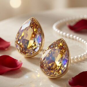 Sovereign Chroma Champagne Studs-Gold Finish